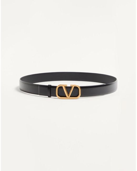 Valentino Garavani Multicolor Vlogo Signature Calfskin Belt for men