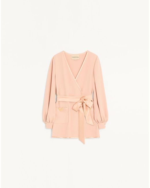 Valentino Pink Cady Couture Shirt