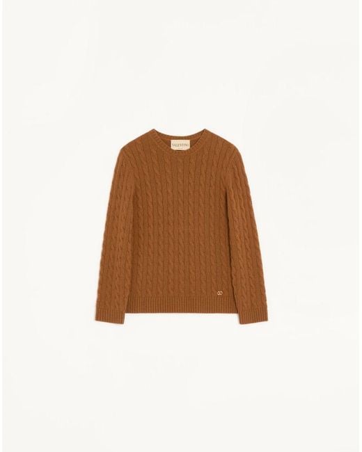 Valentino Brown Cashmere Jumper
