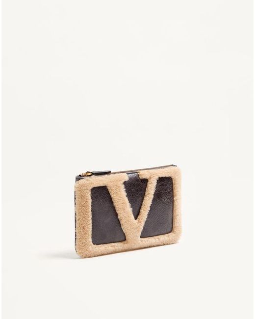 Pochette Viva Superstar En Peau De Mouton. Femme Valentino Garavani en coloris Natural