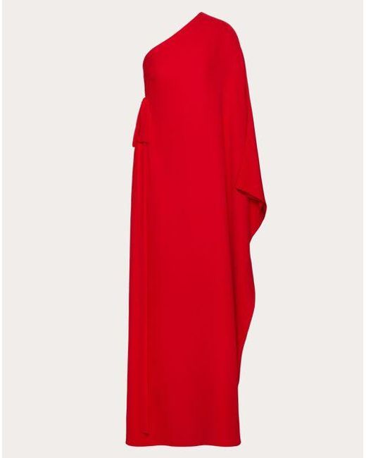 Valentino Red Cady Couture Evening Dress