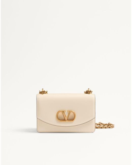 Valentino Garavani Natural Vain Small Shoulder Bag