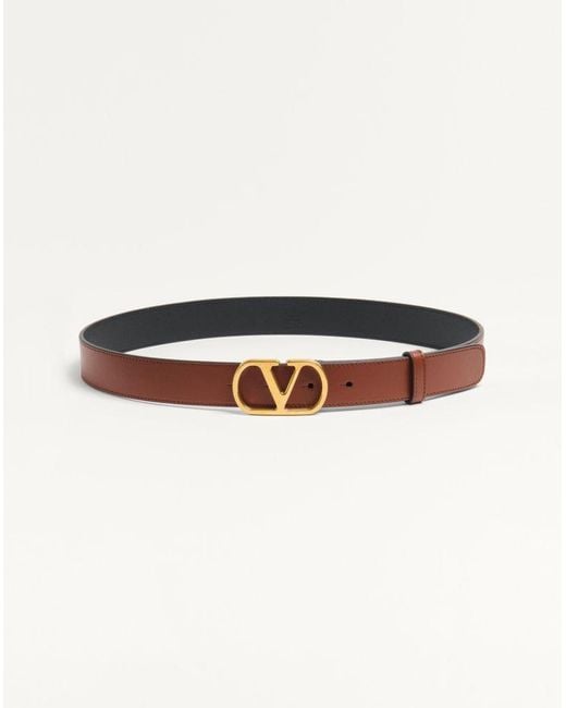 Valentino Garavani White Vlogo Signature Belt