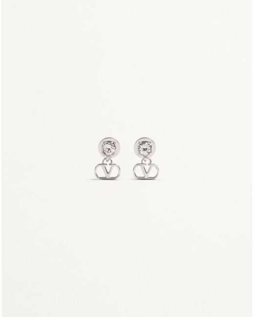 Valentino Garavani Natural Vlogo Signature Earrings