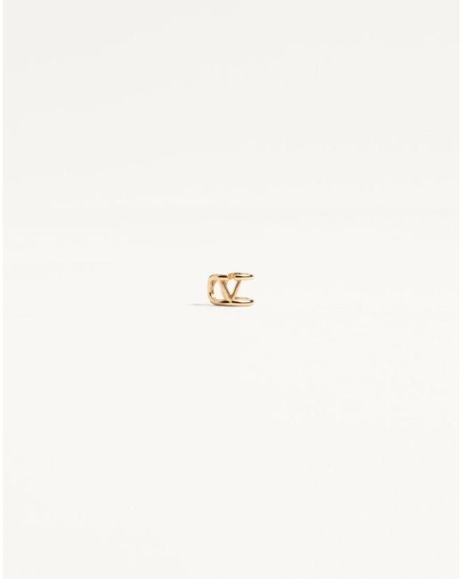 Valentino Garavani Natural Vlogo Signature Metal Earcuff