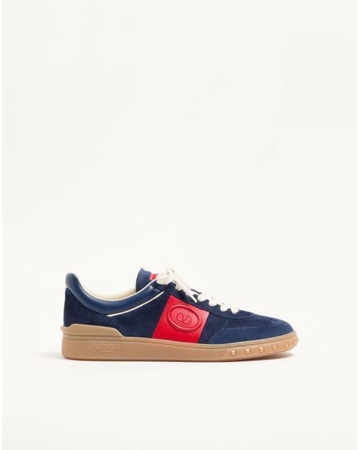 Valentino Garavani Blue Upvillage Low Top Trainer for men
