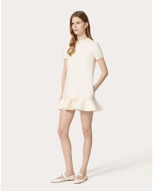 Valentino Natural Crepe Couture Short Dress