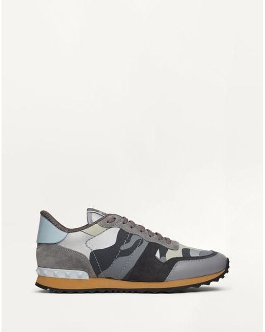 Valentino Garavani Multicolor Rockrunner Camouflage Trainers for men