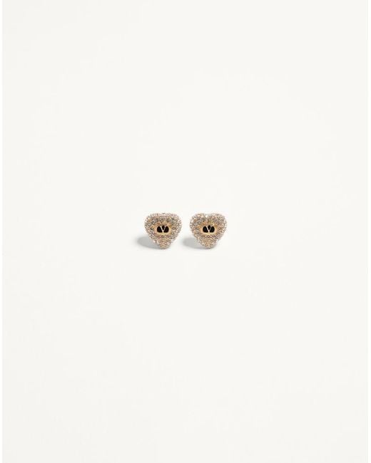Valentino Garavani Natural Coeur Royal Earrings