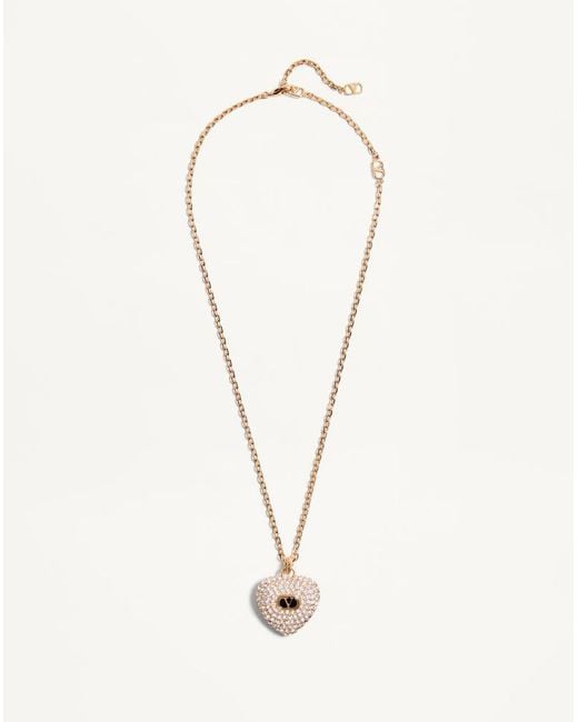 Valentino Garavani Natural Coeur Royal Necklace