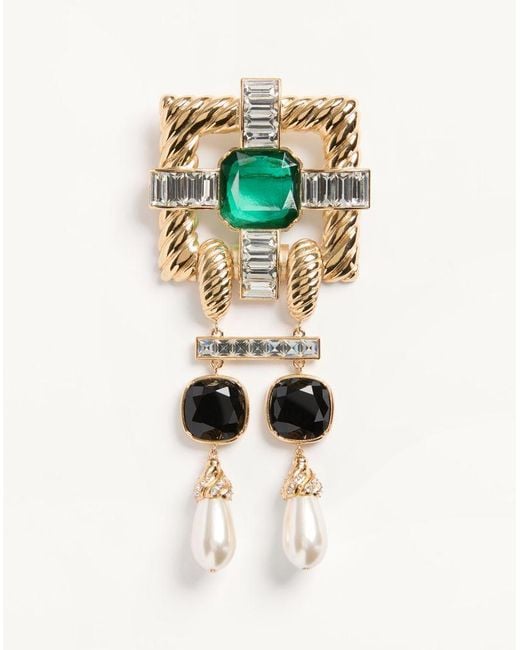 Valentino Garavani Metallic Hypergoutte Brooch