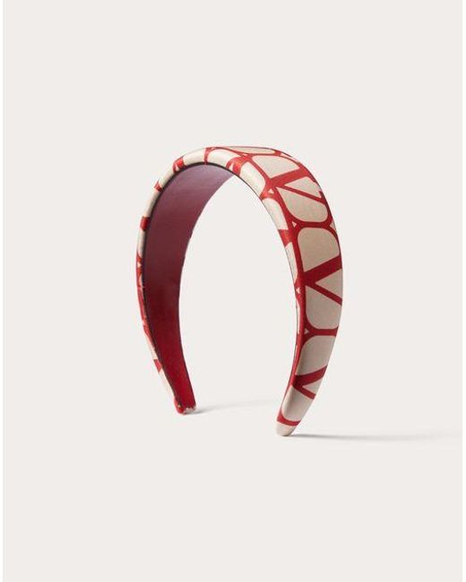 Valentino Garavani Pink Toile Iconographe Silk Headband