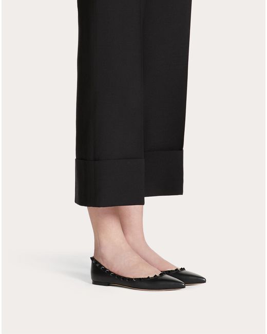 rockstud ballerina flat valentino garavani