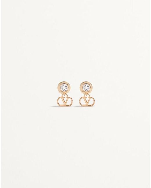 Valentino Garavani Natural Vlogo Signature Earrings