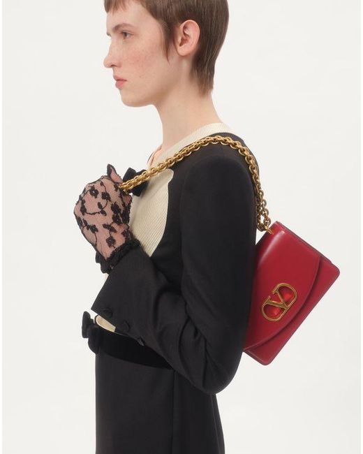 Valentino Garavani Red Vain Small Shoulder Bag