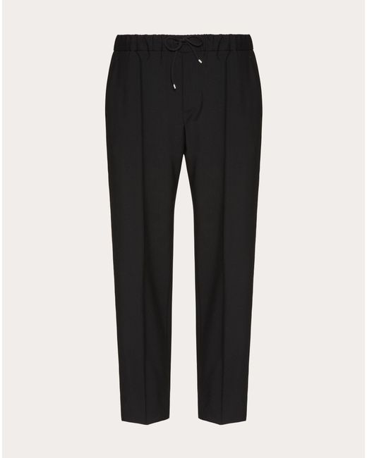 Valentino Black Wool Trousers for men