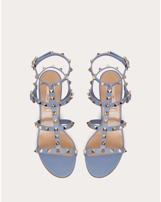 Valentino Garavani Rockstud Calfskin Ankle Strap Sandal 60