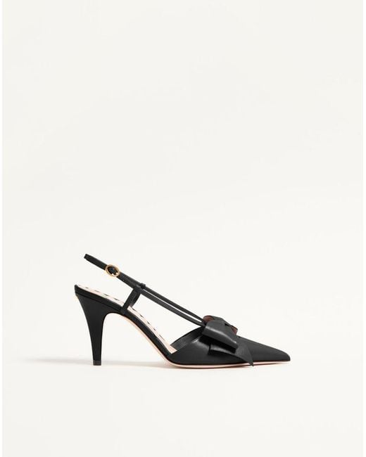 Valentino Garavani Natural Bowow Slingback Pumps