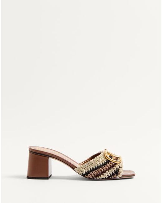 美品 VALENTINO GARAVANI Vロゴ ウェッジサンダル 35 valentino garavani - ヴァレンティノ・ガラヴァーニ VALENTINO