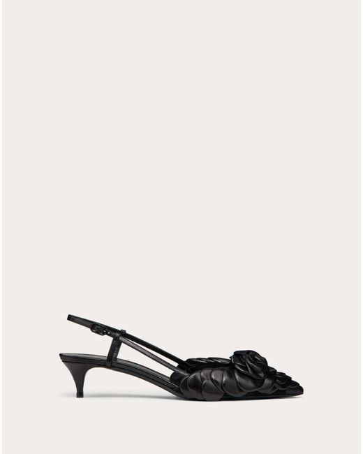 Valentino Garavani Black Atelier Shoes 03 Rose Edition Slingback Pump 40 Mm