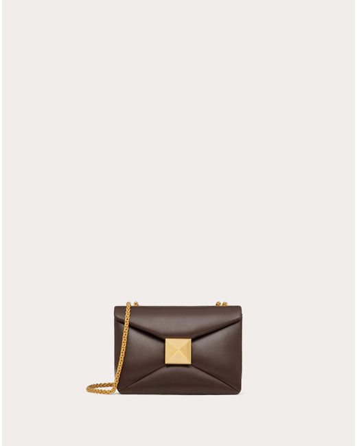one stud nappa bag with chain