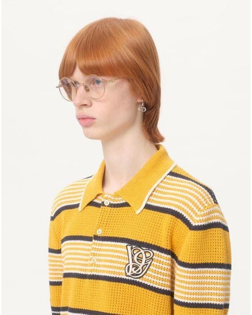 メンズ Valentino Garavani オヴァレット メタル モノ イヤリング おとこ クリア Natural