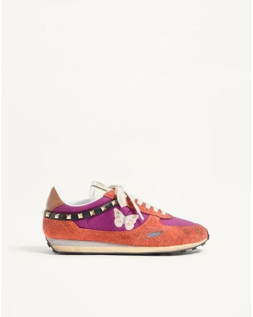 Valentino Garavani Pink Stud Up Trainer for men