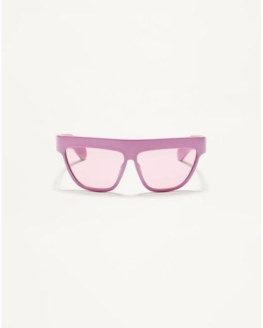 Valentino Pink Geometric Acetate Eyewear