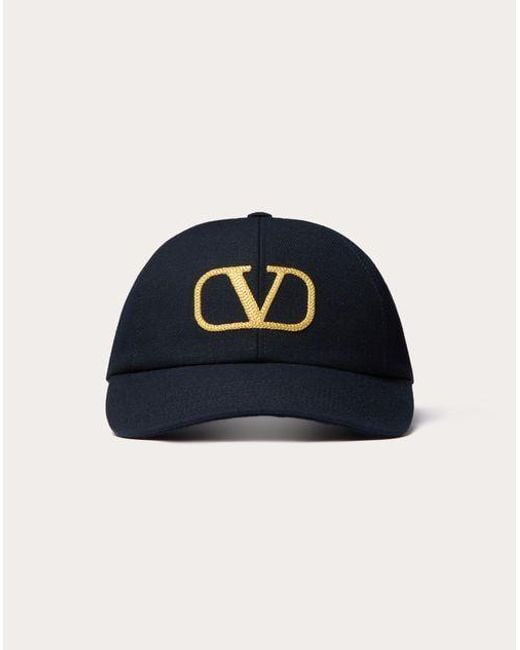 CASQUETTE VLOGO SIGNATURE EN COTON Valentino Garavani en coloris Blue