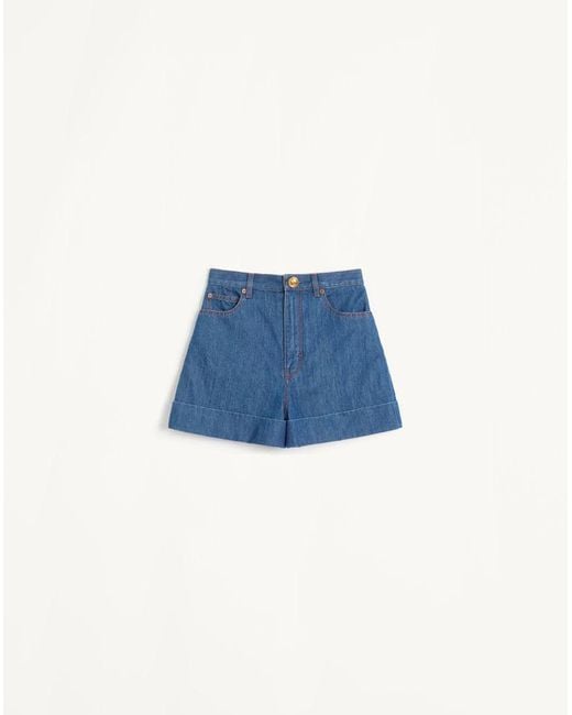 Valentino Blue Lightweight Shorts