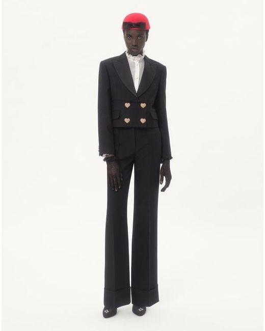 Valentino クレープクチュール ジャケット 女性 ブラック Black