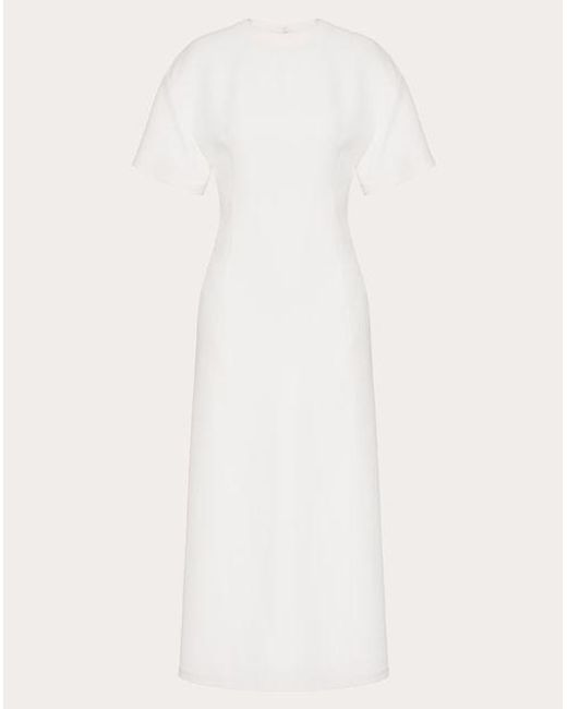 Valentino Natural Structured Couture Midi Dress