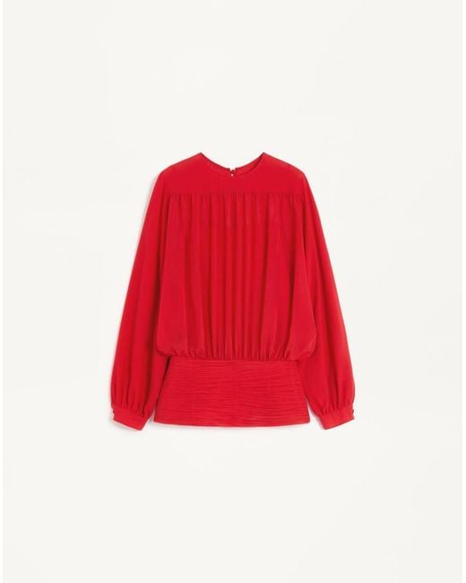 Valentino Red Light Georgette Top 36