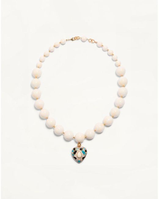 Valentino Garavani Natural Coeur Royal Necklace