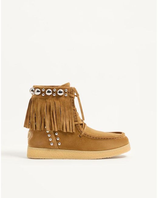 Valentino Garavani Natural Nellcote Ankle Boot