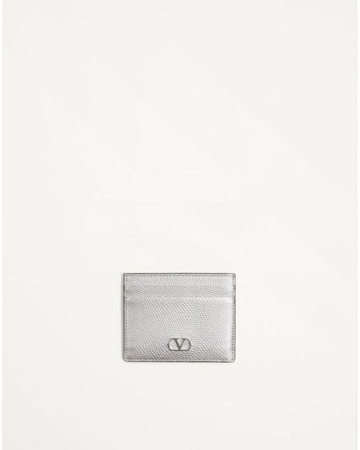 Valentino Garavani White Vlogo Signature Cardholder