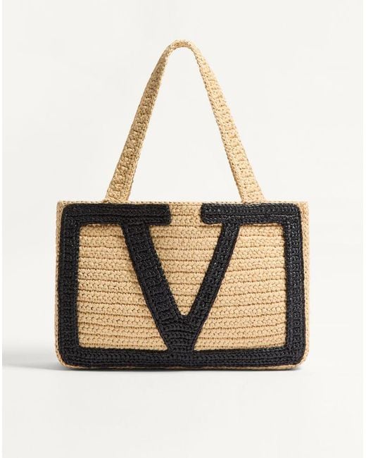 Valentino Garavani Natural Viva Superstar Medium Shopping Bag