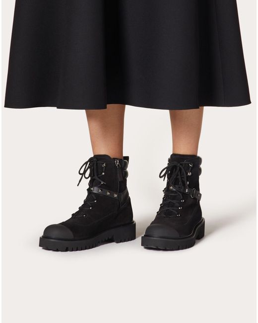 valentino rockstud leather boots