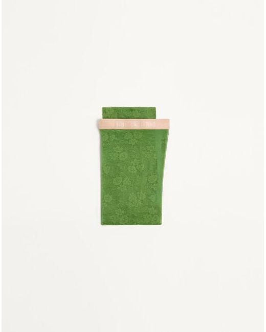 Valentino Green Floral Lycra Tights