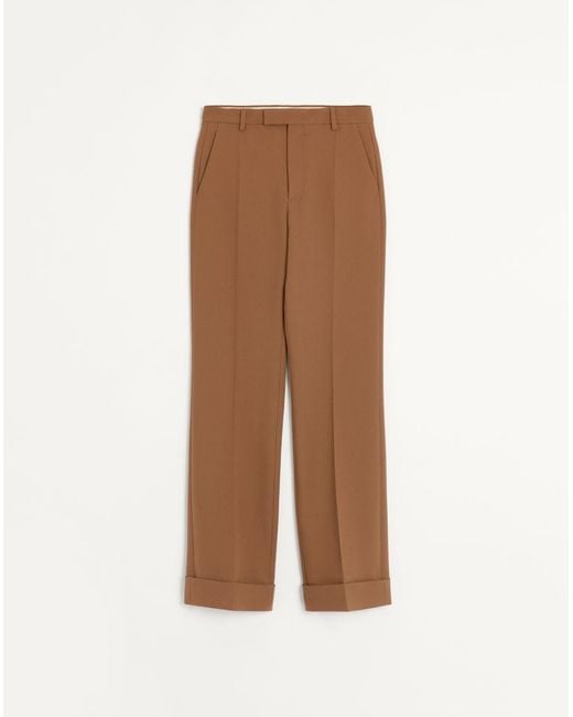 Valentino Brown Straight-Leg Trousers for men