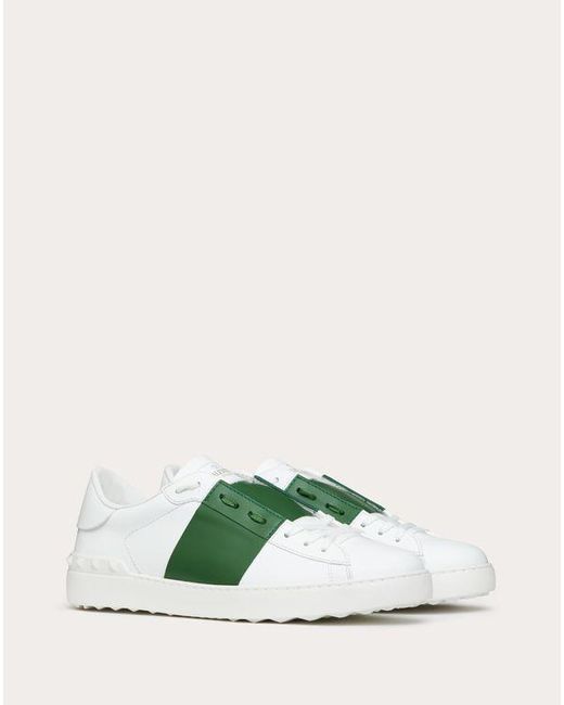 Valentino Garavani OPEN SNEAKERS AUS KALBSLEDER in Green für Herren
