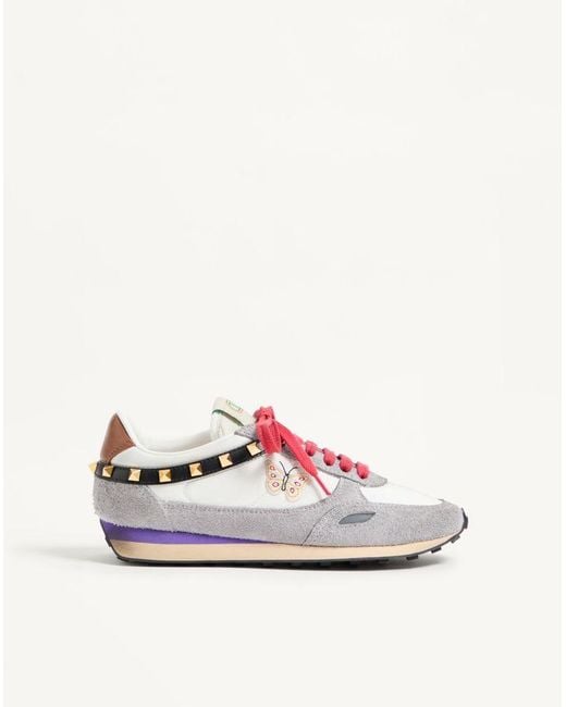 Valentino Garavani White Stud Up Trainer