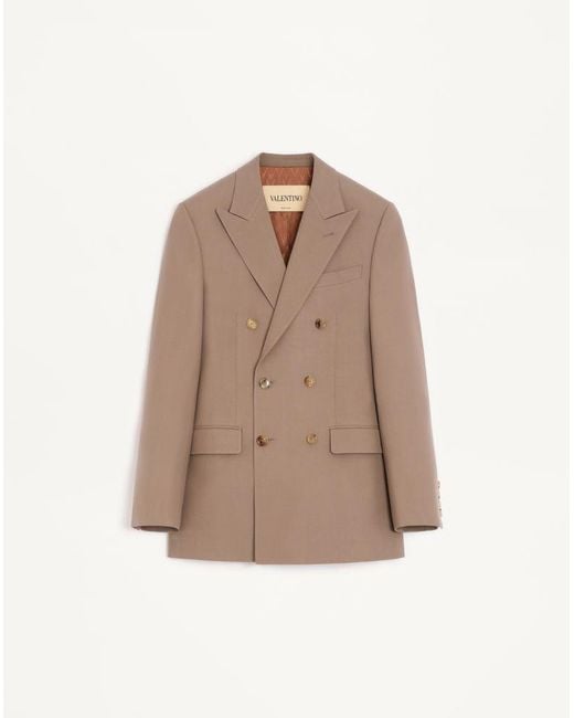 Valentino Natural Double-Breasted Jacket for men