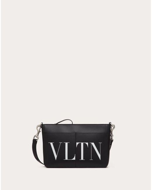 Valentino Garavani White Vltn Leather Crossbody Bag for men