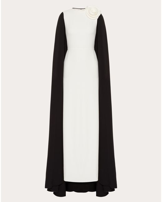 Valentino White Cady Couture Evening Dress