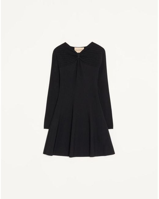 Valentino Black Stretch Viscose Dress