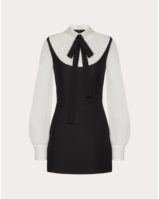 Valentino Black Crepe Couture Short Dress