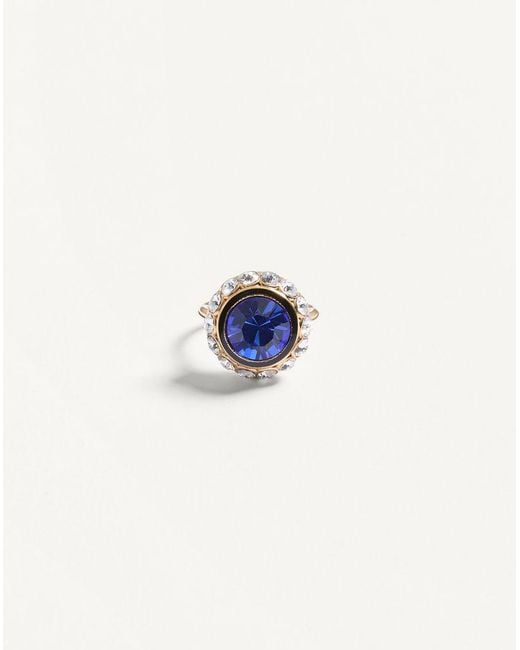 Valentino Garavani Blue Vlogo Signature Ring