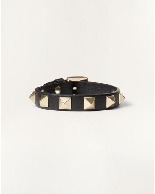 Valentino Garavani Black Rockstud Bracelet