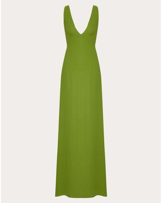 Valentino Green Cady Couture Gown